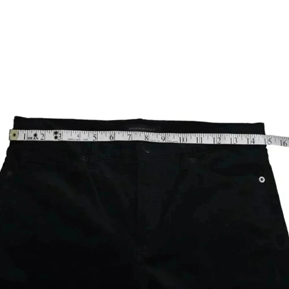 Banana Republic Skinny Velvet Pant Mid Rise Black Size 28 - Picture 8 of 11